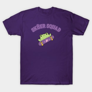 Cute Skater Squad Frog T-Shirt